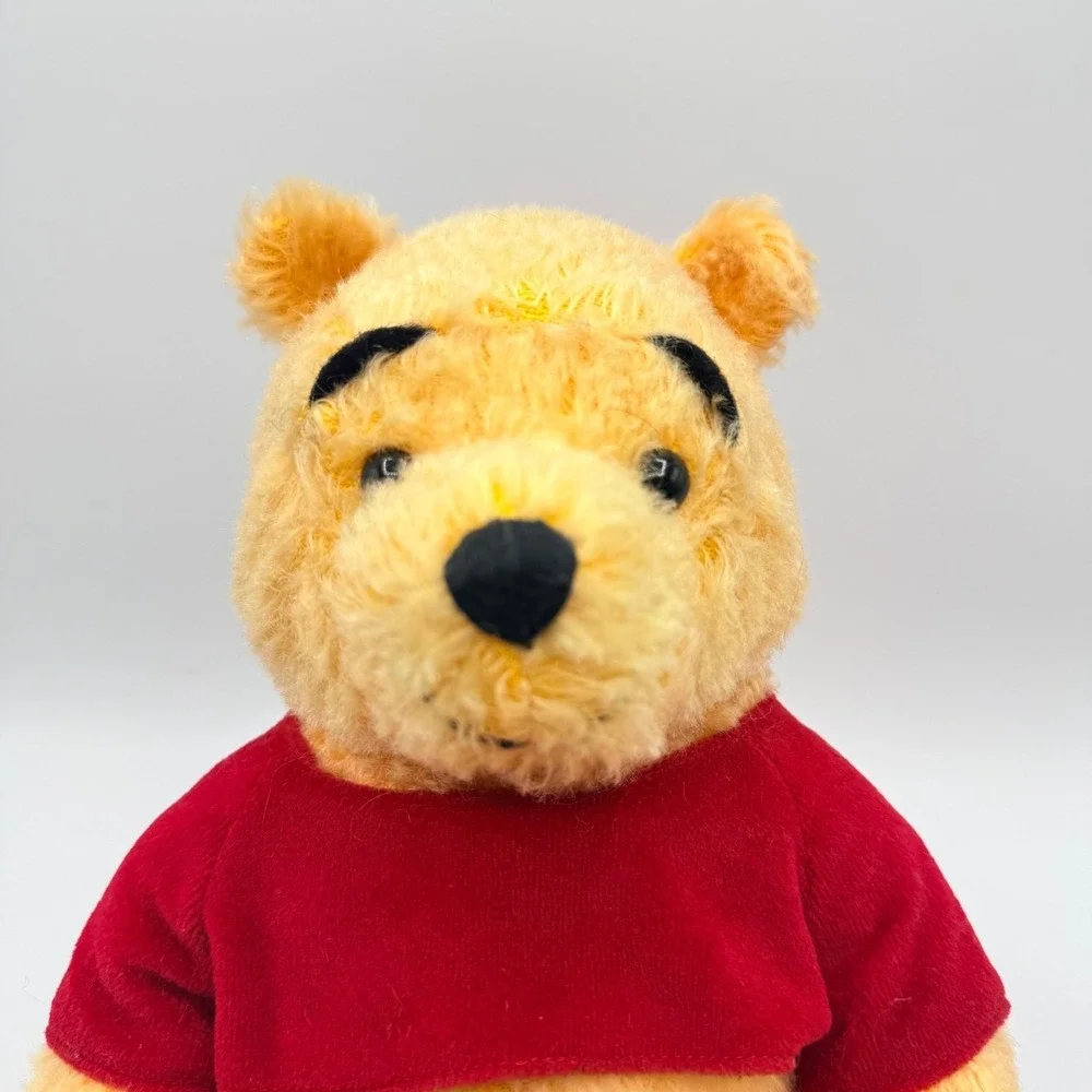 Vintage Disney 2002 Holiday Winnie the Pooh Stuffed Plush Toy Christmas Bear